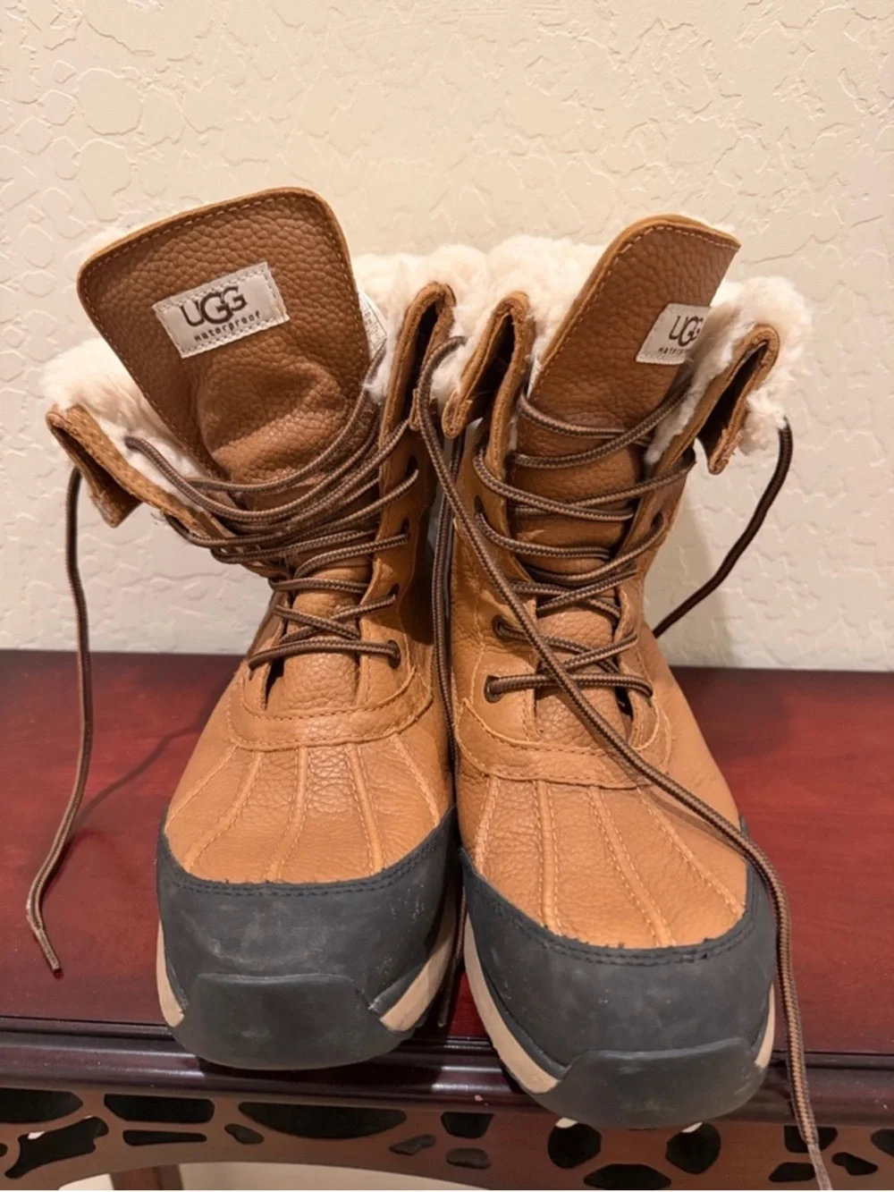 UGG Women’s Adirondack 111 Waterproof Boots in Chestnut sz 10
